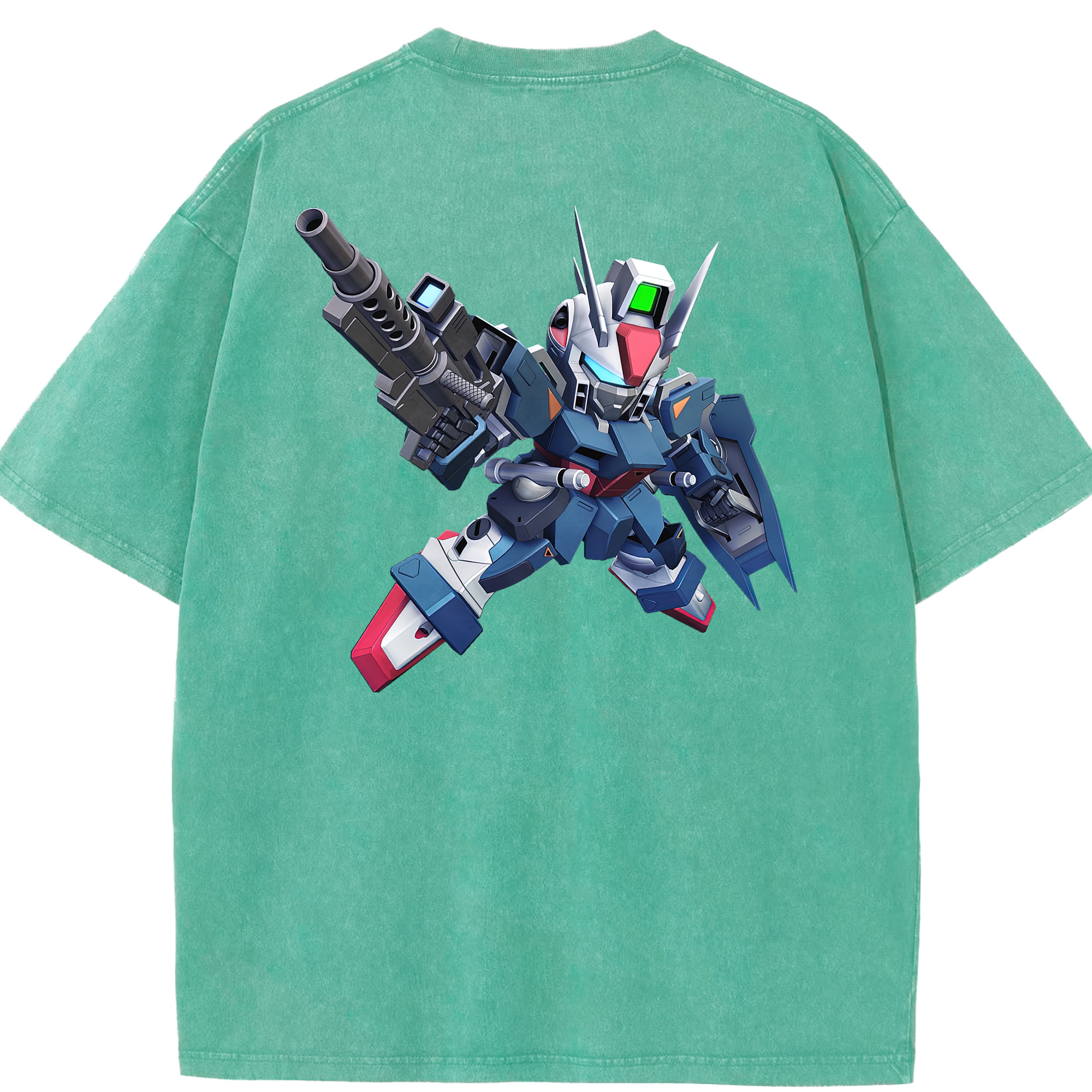 （画像用） 機動戦士ガンダム Mobile Suit Gundam 綿100% ヴィンテージ風 半袖Tシャツ（背面プリント）